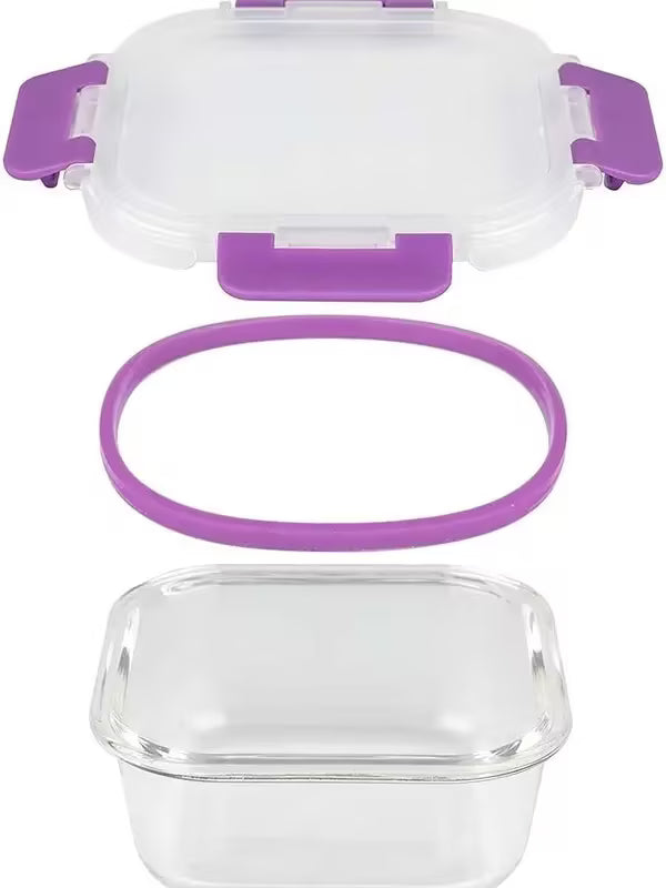 Set de 12 Tápers de Cristal Premium | Aptos para Horno y Microondas