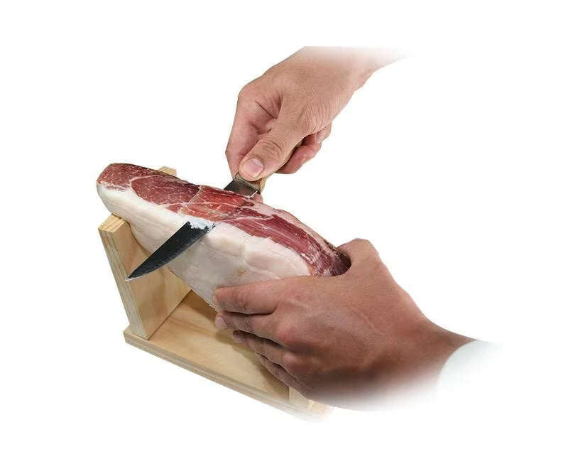 Kit Mini Jamón Curado Selección + Jamonero y Cuchillo