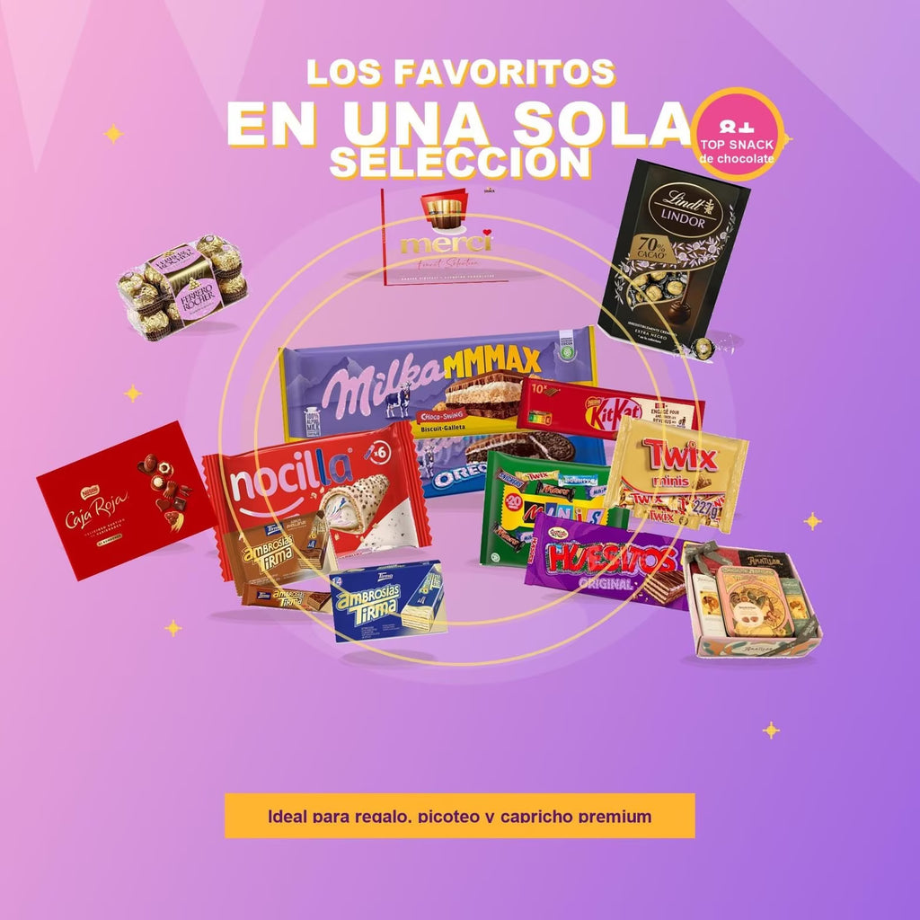 Caja Gourmet Internacional de Dulces y Snacks