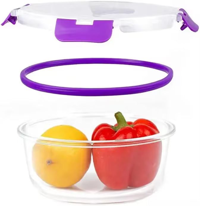 Set de 12 Tápers de Cristal Premium | Aptos para Horno y Microondas